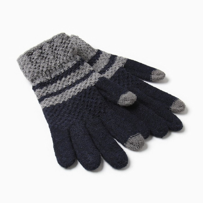 Перчатки мужские, цвет синий/серый, размер 10 Перчатки мужские, цвет синий/серый, размер 10