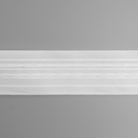 Шторная лента классическая, матовая, 6 см, 50 &plusmn; 1 м, цвет белый