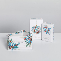 Набор подарочных коробок 10 в 1 &laquo;Счастливого Нового года&raquo;, 12 х 7 х 4 - 32.5 х 20 х 12.5 см, Новый год