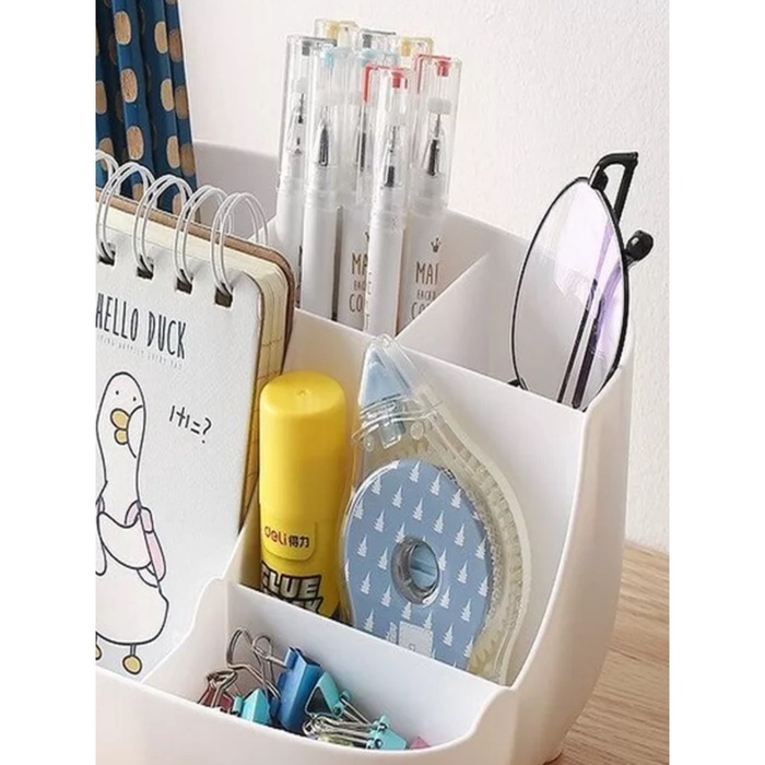 Подставка для пишущих принадлежностей, 6 отделений, с наклейками, Calligrata, белая Подставка для пишущих принадлежностей, 6 отделений, с наклейками, Calligrata, белая