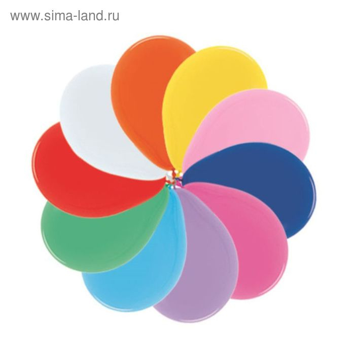 Шар латексный 5", водные бомбочки, пастель, набор 100 шт., цвета МИКС