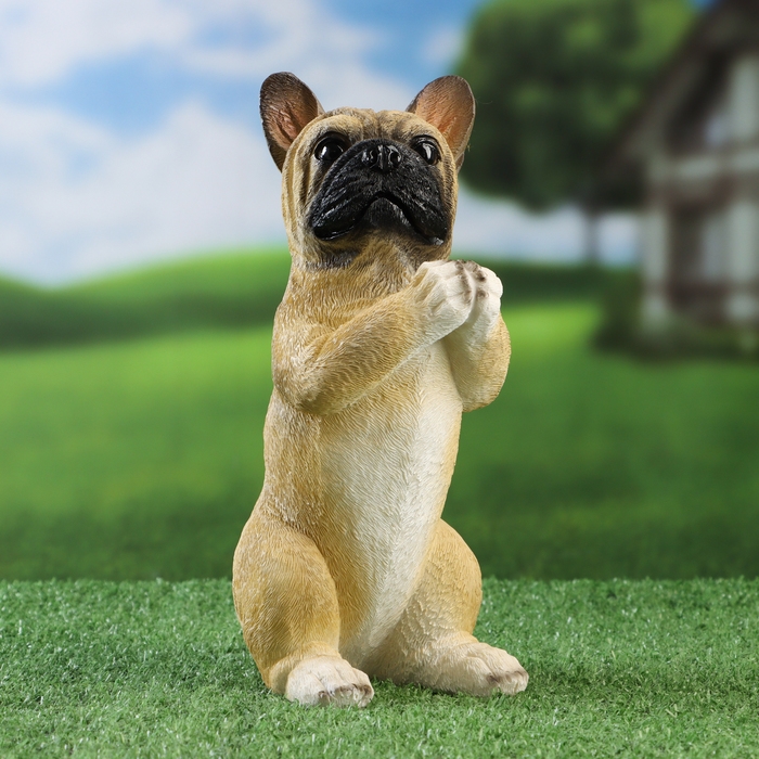 Садовая фигура Садовая фигура "Попрошайка бульдог" 10х11х20см