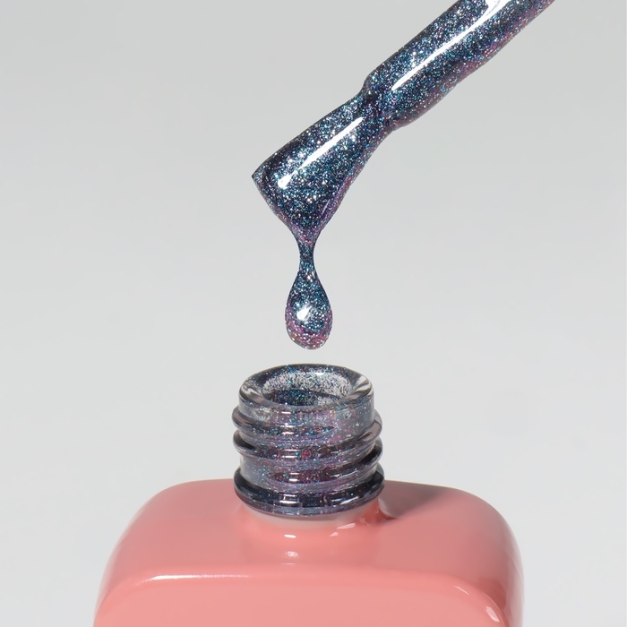 Гель лак для ногтей &laquo;CAT`S EYE SHINE&raquo;, 3-х фазный, 10 мл, LED/UV, цвет голубой (39)