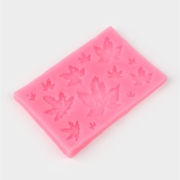 Молд Доляна &laquo;Листья&raquo;, силикон, 9,5&times;6,3 см, цвет МИКС