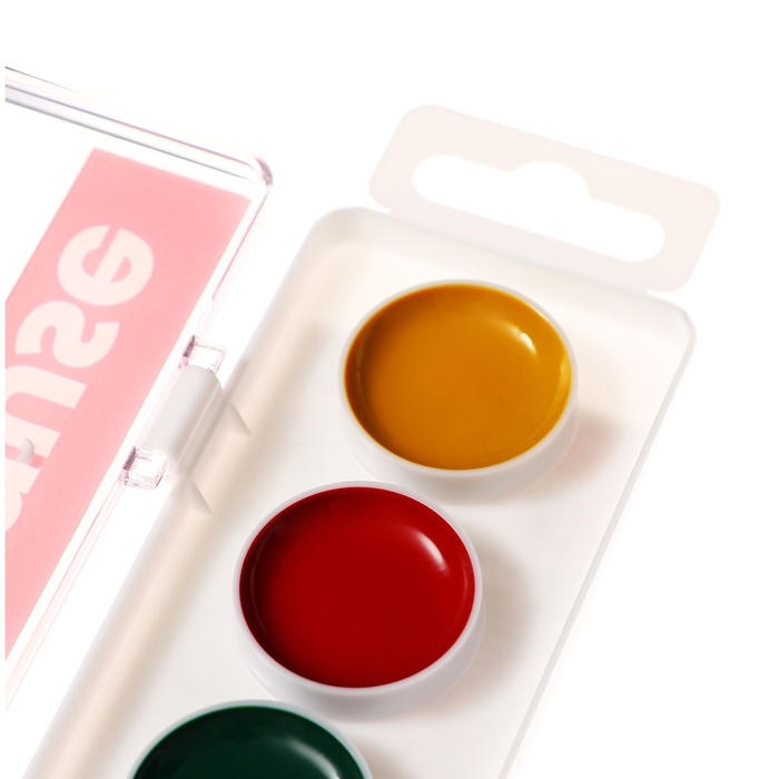 Акварель 6 цветов, ErichKrause Jolly Friends, без кисти, мягкий пластик, европодвес Акварель 6 цветов, ErichKrause Jolly Friends, без кисти, мягкий пластик, европодвес