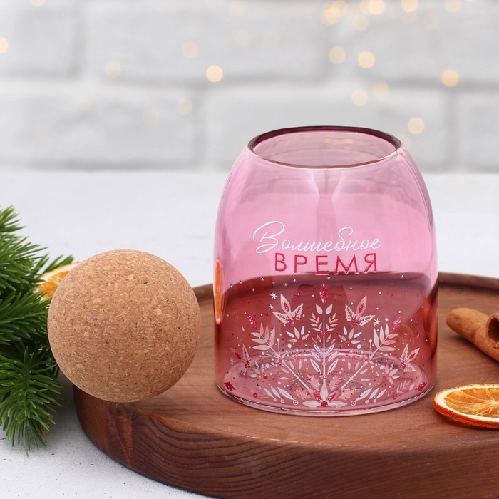 Кувшин стеклянный с бамбуковой крышкой &laquo;Тропики&raquo;, 1000 мл, с крышкой