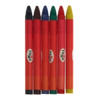 Мелки восковые 6 цветов, "Гамма" "Мультики", круглые, европодвес Мелки восковые 6 цветов, "Гамма" "Мультики", круглые, европодвес