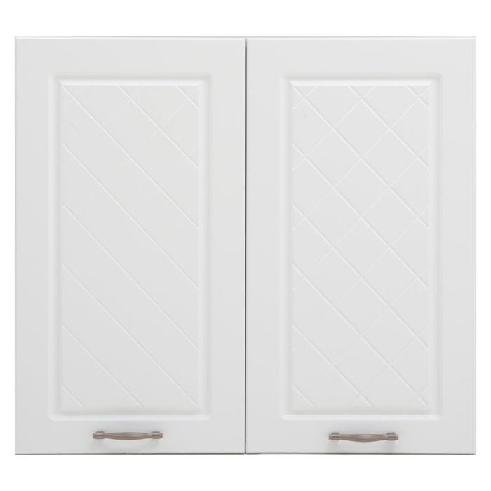 Шкаф навесной ШВ 800 Прованс, 800х300х720, МДФ, Белый/Белый