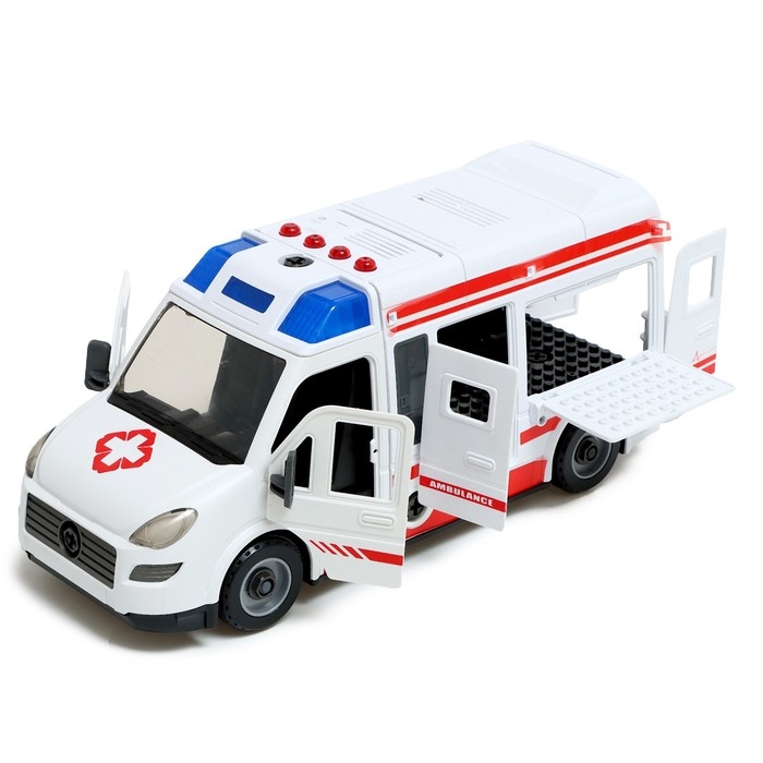 Конструктор винтовой &laquo;Скорая помощь&raquo;, свет, звук, инерция, 50 деталей