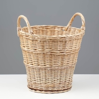 Корзина &laquo;Садовод&raquo;, дно фанера:20&times;20, верх: 30&times;30, H=25/33 см, ручное плетение, ива