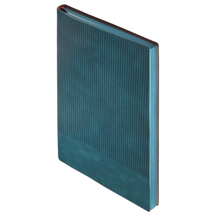 Ежедневник недатированный А5, 80 листов, линия, обложка кожзам лайт, Синий