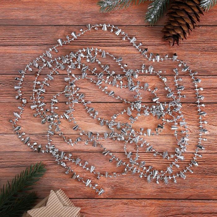 Бусы на ёлку 2,7 м Бусы на ёлку 2,7 м "Кристаллики" микс