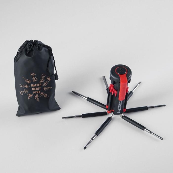 Фонарь многофункциональный, мультитул 8 в 1 Фонарь многофункциональный, мультитул 8 в 1 "Мастер на все руки", 12 х 4 см, 3 ААА