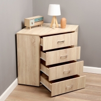 Комод угловой, 780х780х820, сонома Комод угловой, 780х780х820, сонома