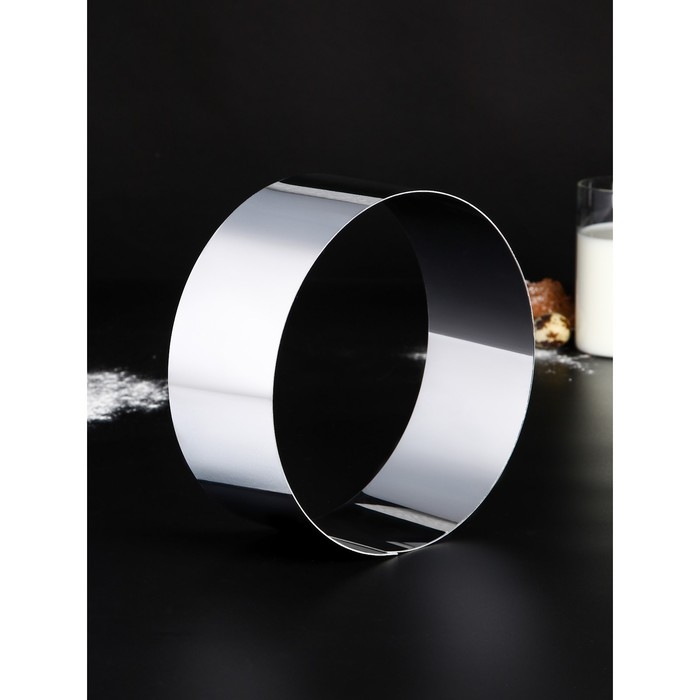 Форма для выпечки, профессиональная &laquo;Круг&raquo;, d=20 см, h=8.5 см, сталь 1 мм