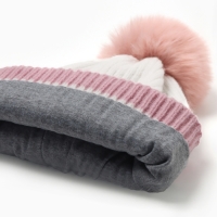 Шапка детская MINAKU, цв.розовый, р-р 48-50 Шапка детская MINAKU, цв.розовый, р-р 48-50