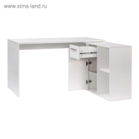 Стол письменный Лайт, 1360(2035)х1392(680)х752, Белый