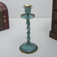 Подсвечник под старину "Вираж" латунь 7,5х7,5х18 см Подсвечник под старину "Вираж" латунь 7,5х7,5х18 см