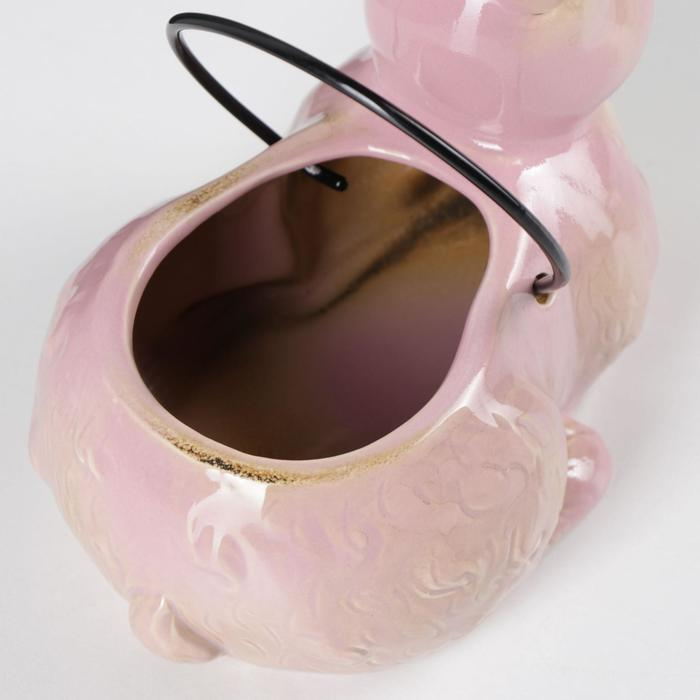 Конфетница керамическая «Зайка», 17,5×12×19 см, цвет МИКС Конфетница керамическая «Зайка», 17,5×12×19 см, цвет МИКС