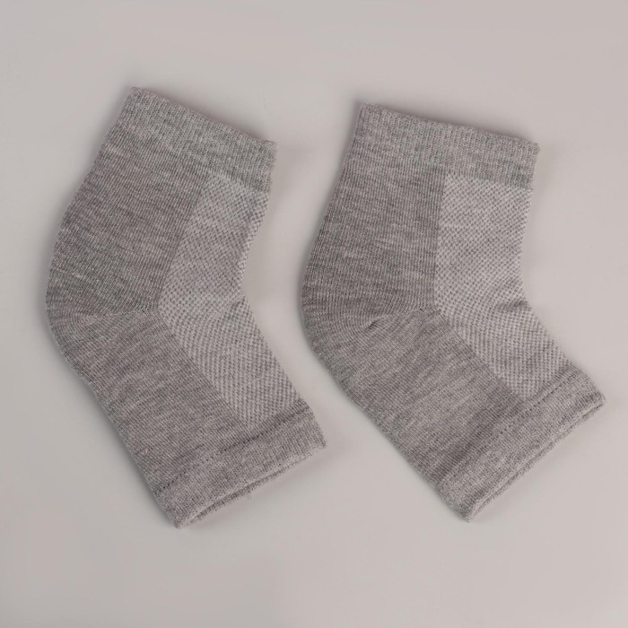 Напяточники для педикюра, увлажняющие, 16 &times; 8,5 см, ONE SIZE, цвет серый