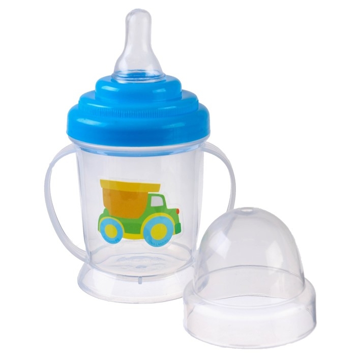 Набор детской посуды &laquo;Малыш&raquo;, 4 предмета: тарелка, бутылочка, ложка, вилка, от 5 мес.