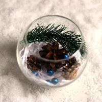 Новогодняя композиция &laquo;В стеклянном шаре&raquo;