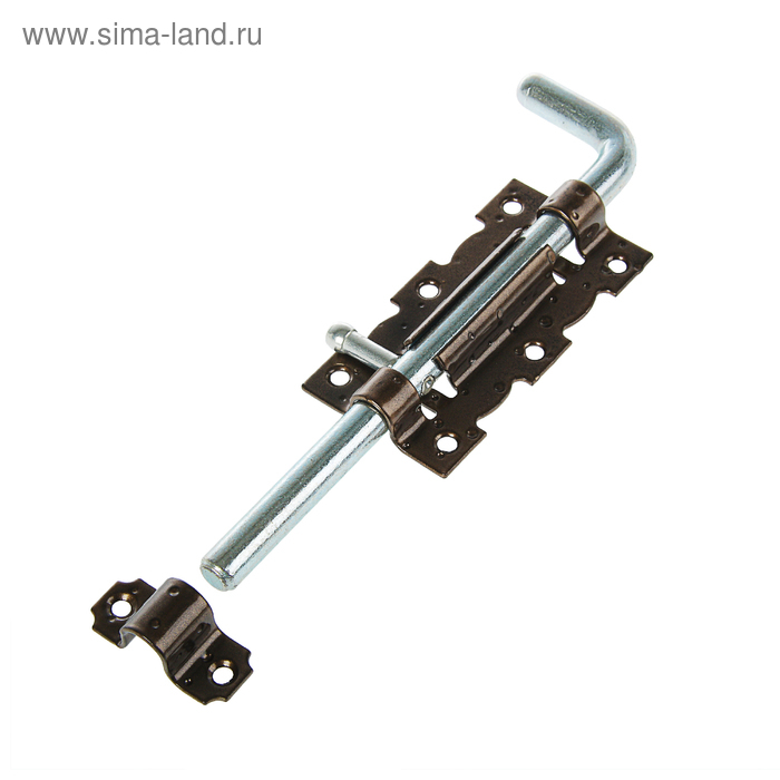 Задвижка дверная ЗД 110-Гб-SL, цвет бронзовый металлик/цинк Задвижка дверная ЗД 110-Гб-SL, цвет бронзовый металлик/цинк