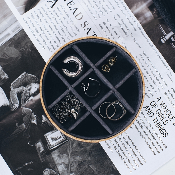 Подставка универсальная &laquo;Круг эко&raquo;, 9 ячеек, 11&times;11&times;3,5 см, цвет серый