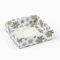 Коробка для кондитерских изделий &laquo;Снежная сказка&raquo;, 10 х 10 х 10 см, Новый год