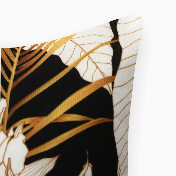 Чехол на подушку Этель Чехол на подушку Этель "Dark tropics" 40х40 см, велюр, 100% п/э