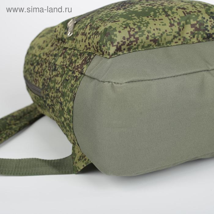 Рюкзак мужской на молнии, наружный карман, &laquo;ЗФТС&raquo;, цвет камуфляж/хаки