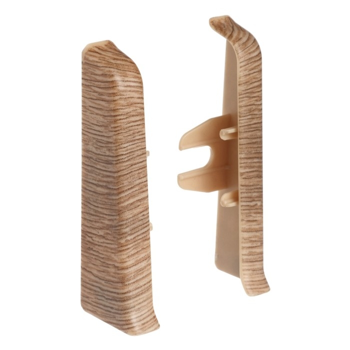 Торцевые (пара) для плинтуса 70мм Торцевые (пара) для плинтуса 70мм "Деконика", 211 Дуб рустик