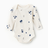Боди с дл. Рукавом Крошка Я Blueberry  р. 86-92, молочный