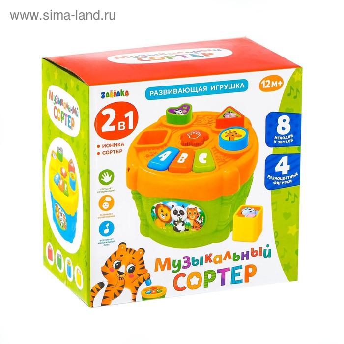 Развивающая игрушка &laquo;Музыкальный сортер&raquo;, звук, цвет МИКС