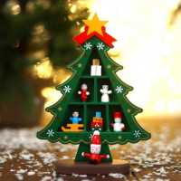 Новогодний сувенир «Ёлка с ячейками под подарки», 14,5 × 19,5 см, зелёная Новогодний сувенир «Ёлка с ячейками под подарки», 14,5 × 19,5 см, зелёная