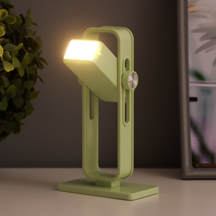 Ночник Ночник "Рудс" LED 3Вт USB АКБ зеленый 9х4,8х16 см