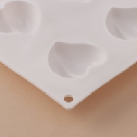 Форма для муссовых десертов и выпечки &laquo;Рандеву&raquo;, 30&times;14,4&times;2 см, 8 ячеек (4,9&times;4,4 см), цвет белый