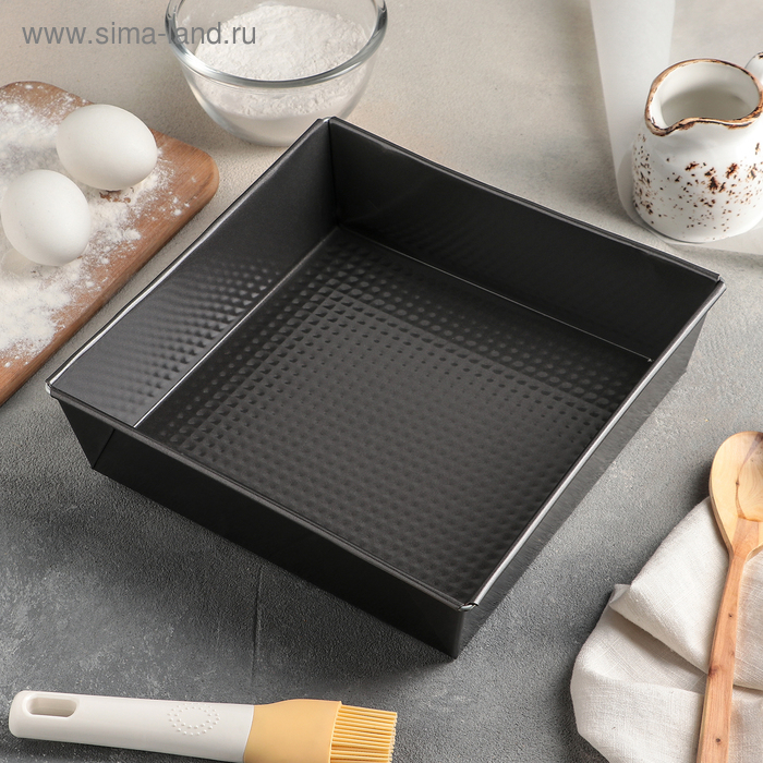 Форма для выпечки Доляна &laquo;Джоанна&raquo;, 24&times;6 см, антипригарное покрытие, цвет чёрный