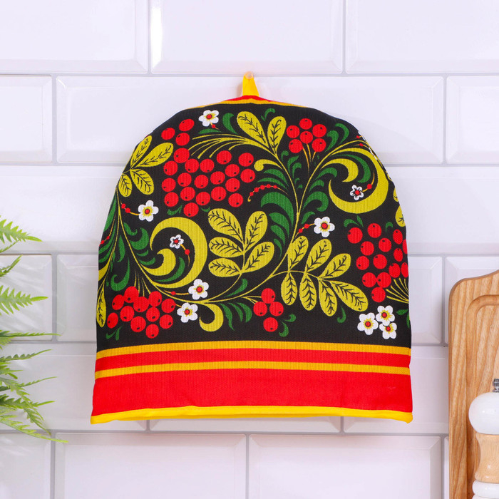 Грелка на чайник &laquo;Колпак&raquo;, хохлома