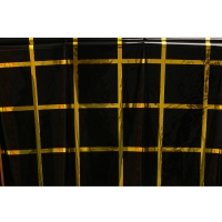 Скатерть в клетку 137 × 183 см, чёрная Скатерть в клетку 137 × 183 см, чёрная