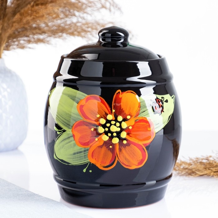 Бочонок Бочонок "Псковский" малый 1,25л / 18,5х14см, божья коровка