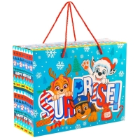 Новый год. Пакет-коробка "Surprise", 15х40х30 см, Paw Patrol Новый год. Пакет-коробка "Surprise", 15х40х30 см, Paw Patrol