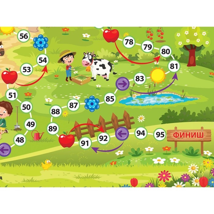 Настольная игра-ходилка &laquo;Лето в деревне&raquo;