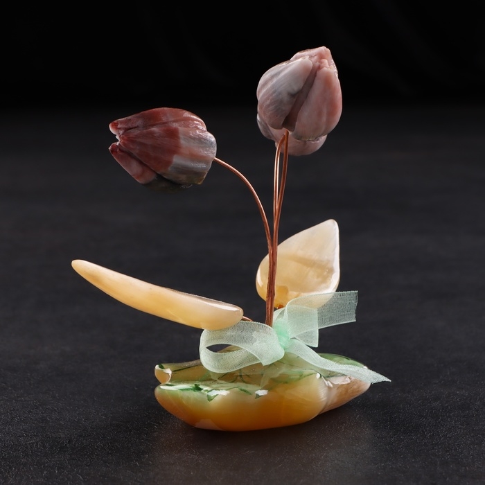 Сувенир "Тюльпаны весенние", селенит