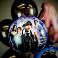 Шар фольгированный 18" «Мрачная стори. Аддамсы», круг Шар фольгированный 18" «Мрачная стори. Аддамсы», круг