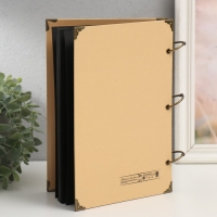 Фотоальбом на кольцах 30 листов "Признание в любви" чёрные листы 26х18 см