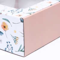 Коробка самосборная, с окном, "Великолепие" 19 х 19 х 9 см набор 5 шт Коробка самосборная, с окном, "Великолепие" 19 х 19 х 9 см набор 5 шт