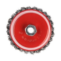 Щетка металлическая для УШМ ЛОМ, крученая проволока, "чашка", М14, 125 мм Щетка металлическая для УШМ ЛОМ, крученая проволока, "чашка", М14, 125 мм