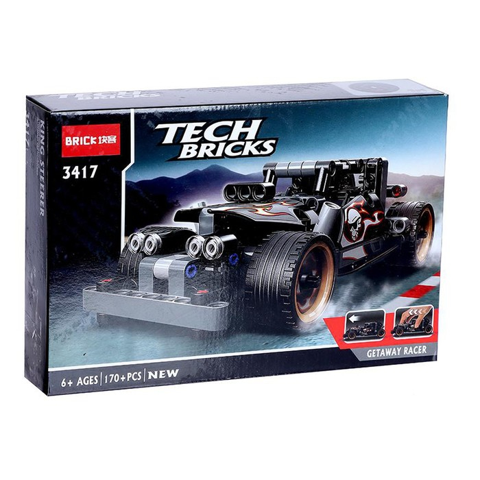 Конструктор с инерционным механизмом «Супергонка», 170 деталей Конструктор с инерционным механизмом «Супергонка», 170 деталей