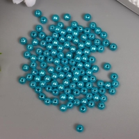 Бусины для творчества пластик "Бирюзово-зелёный" набор 200 шт d=0,6 см Бусины для творчества пластик "Бирюзово-зелёный" набор 200 шт d=0,6 см